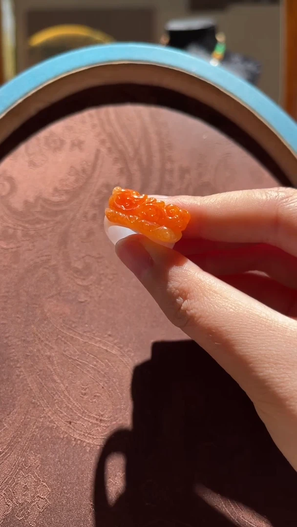 翡翠戒圈未镶嵌红翡绿翠