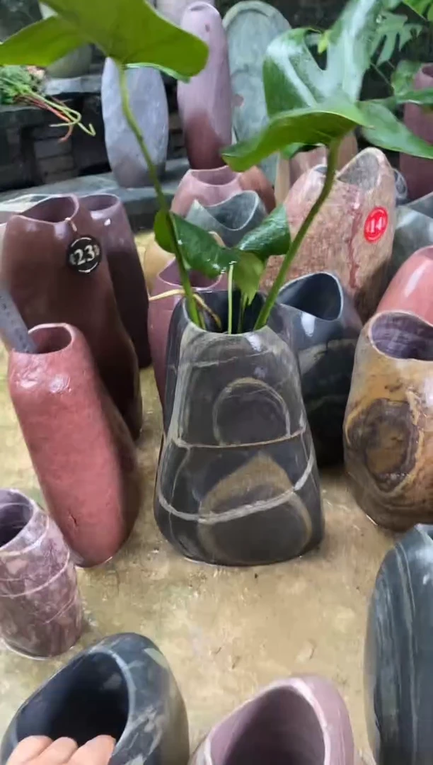 天然石头花瓶111111