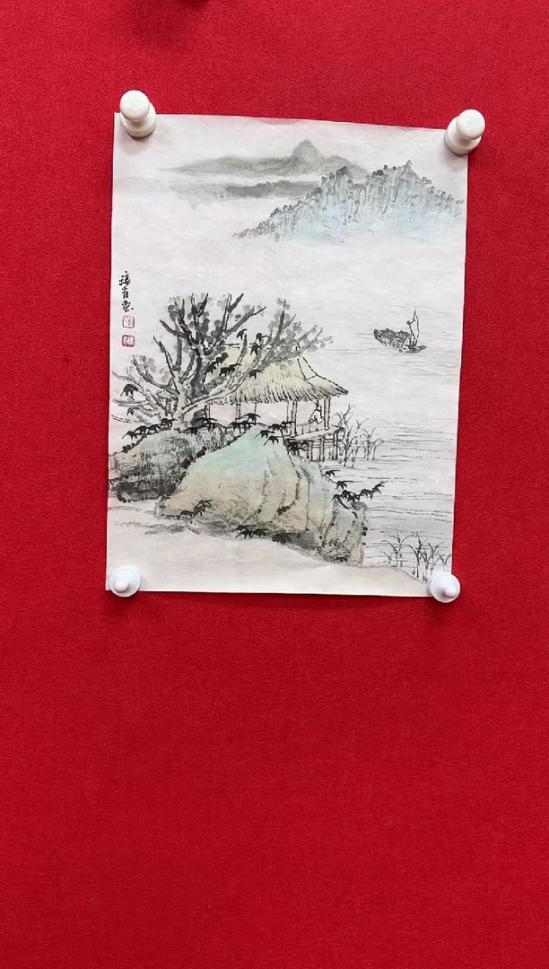 国画z天津人美-张fu有国画1平尺