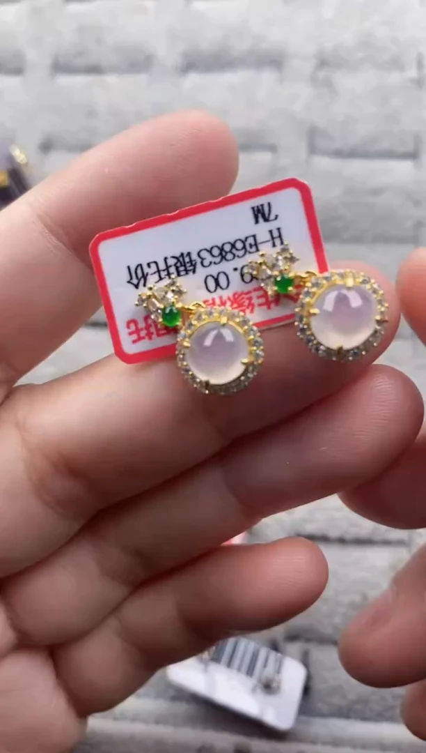 银S925镶嵌戒指翡翠444    1