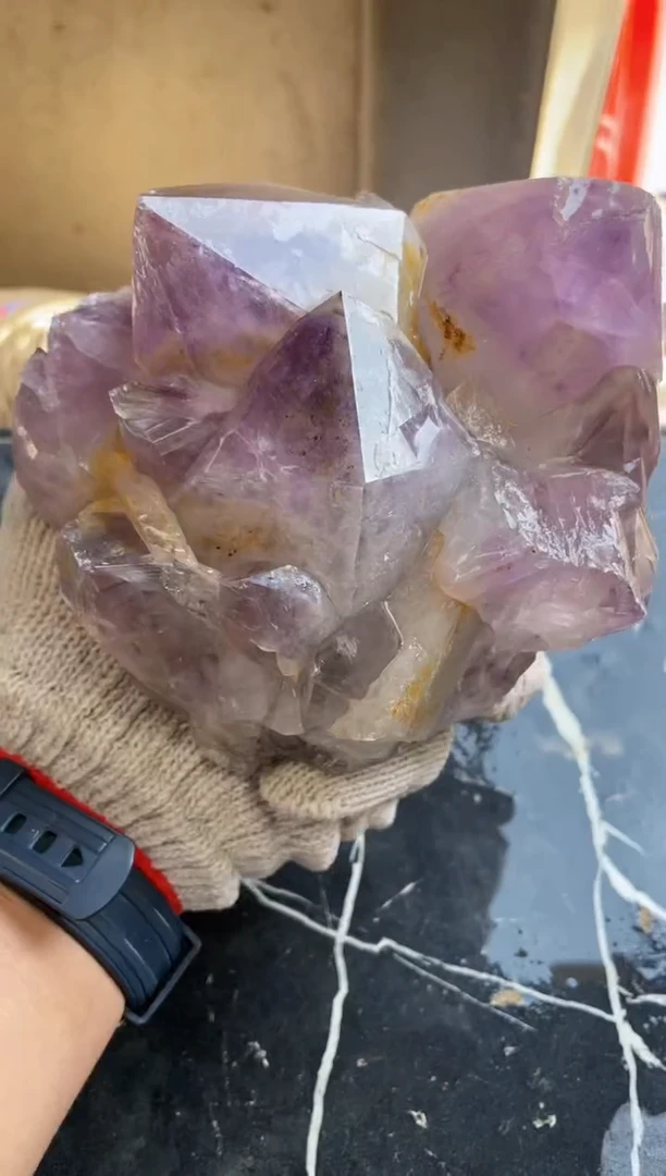 【闪购商品】水晶原石未镶嵌天然紫水晶原石摆件拍3单99发1