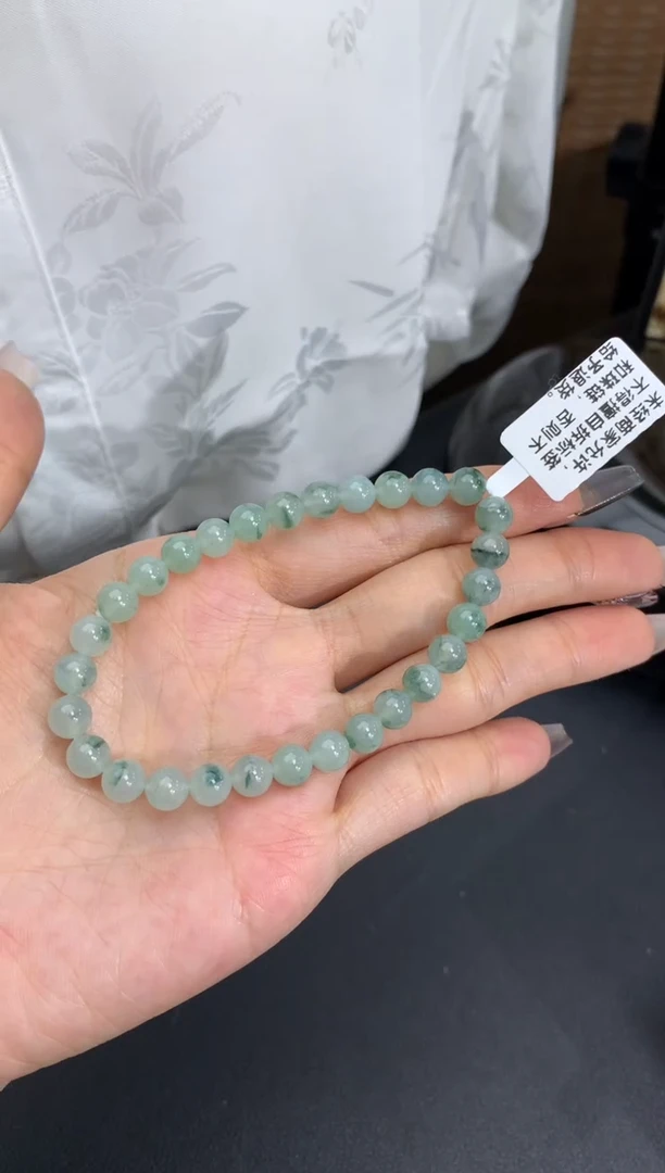 【闪购商品】翡翠手链未镶嵌卡6.3mm