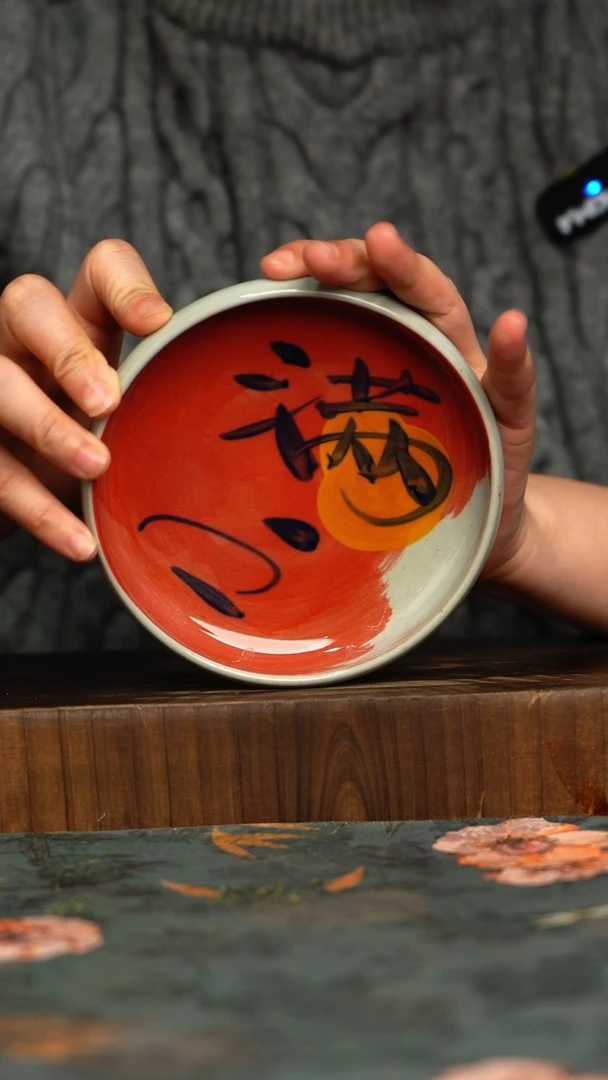 杯釉下彩手工手绘同款陶器