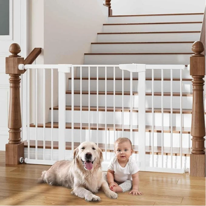 室内防宠物栏杆宠物围栏防护栅栏狗笼免打孔隔离大小型犬狗狗围栏