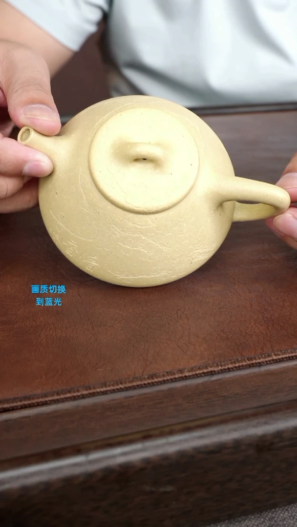 茶壶紫砂原矿本山绿泥 子冶石瓢 200cc