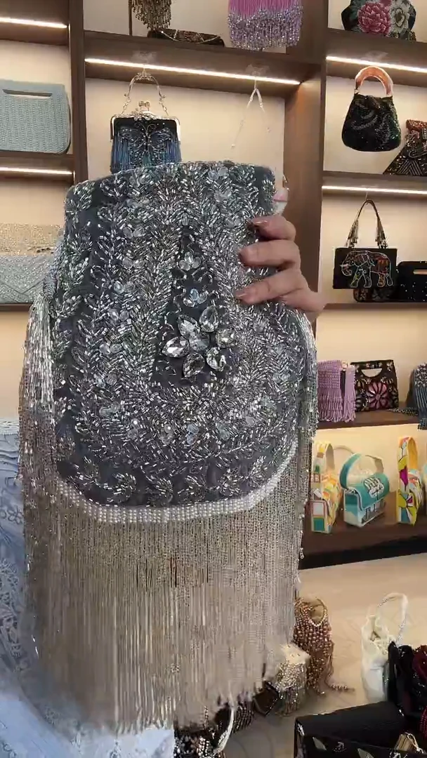 织物Fjss-666百格汇手工串珠包