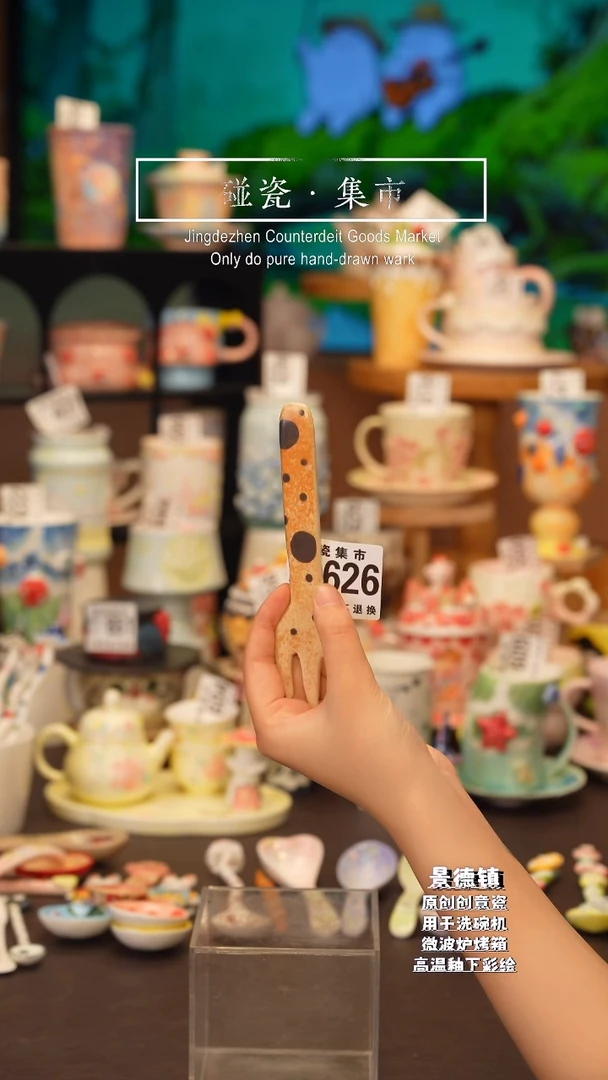 杯子626景德镇陶瓷手工手绘高温釉下彩