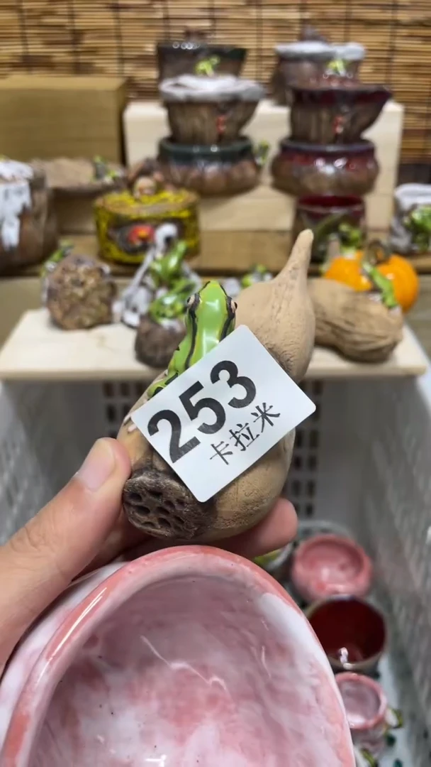 ?**蟹253精美粗陶手工柴烧