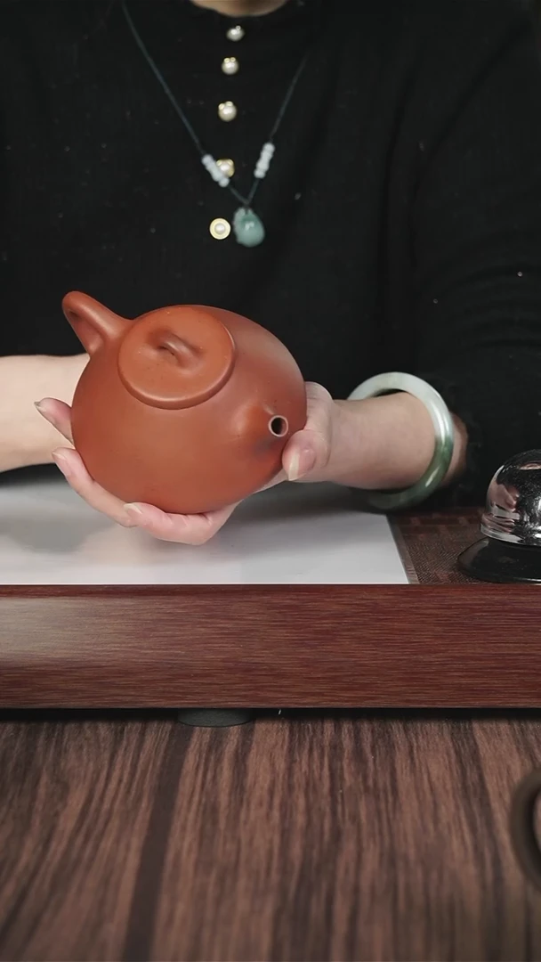 【闪购商品】紫砂茶壶老朱泥  子冶石瓢