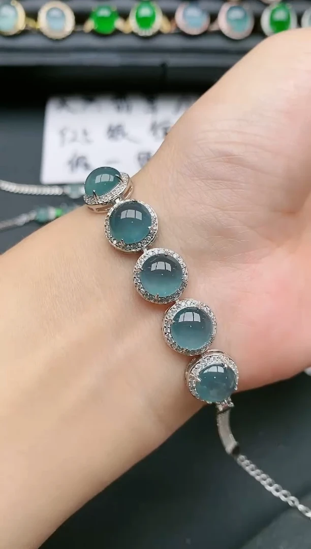 翡翠戒指银S925镶嵌1111111