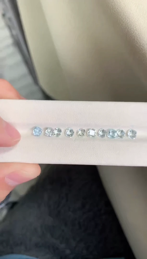 【闪购商品】海蓝宝石裸石未镶嵌10粒裸石