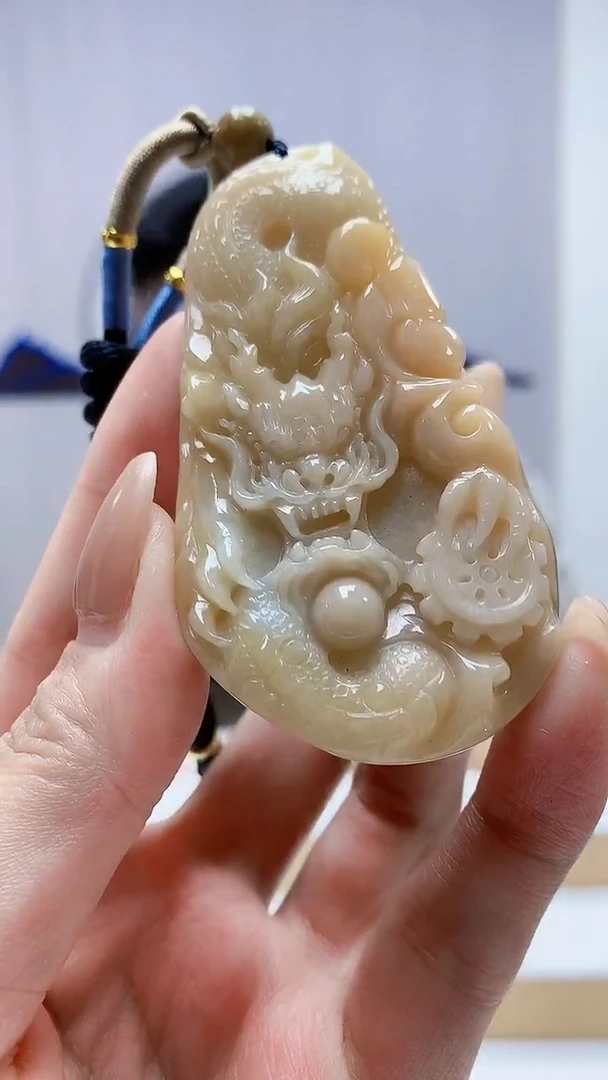 未镶嵌定制翡翠4917MM-毛货挂件31