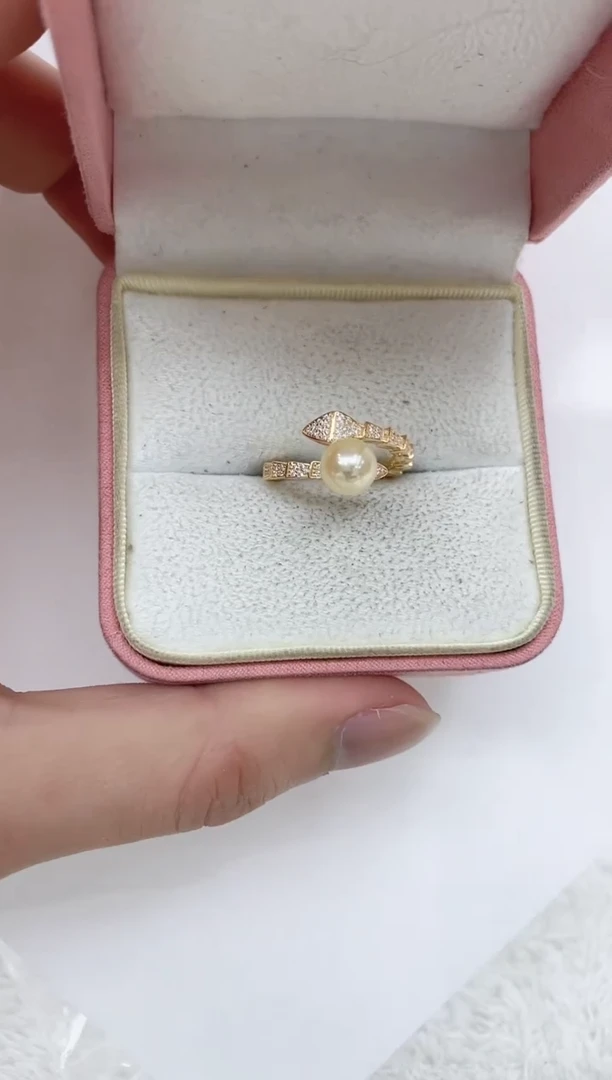 【闪购商品】海水珍珠戒指银S925镶嵌海水珍珠戒指