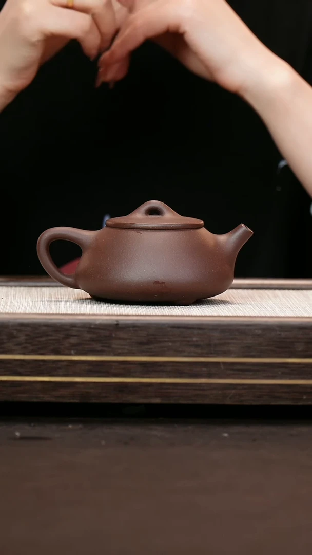 茶壶紫砂深井紫泥  石瓢  xiao》