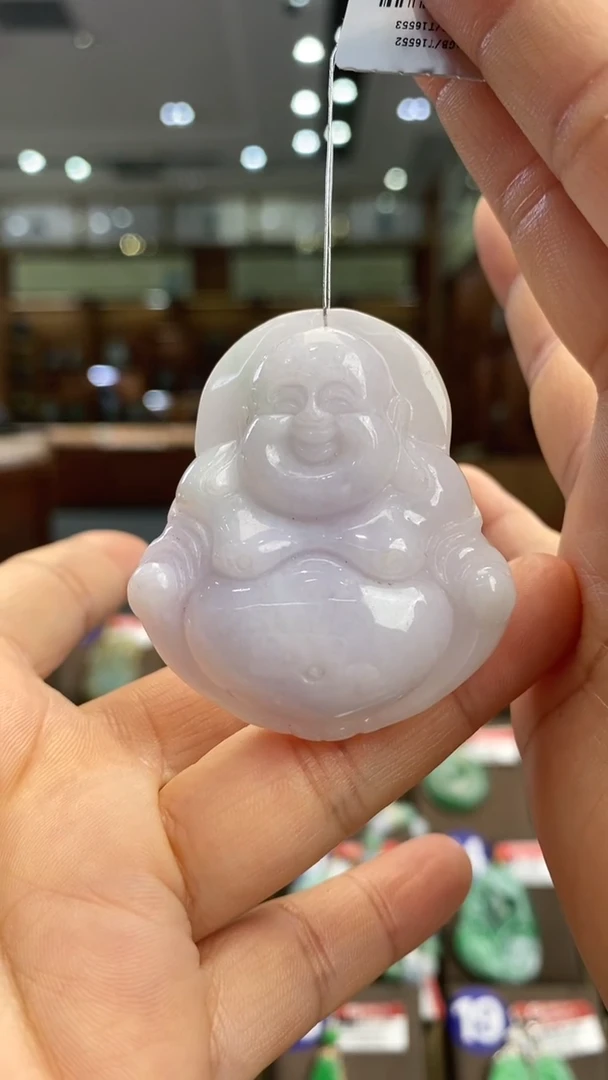 翡翠未镶嵌颈饰佛公