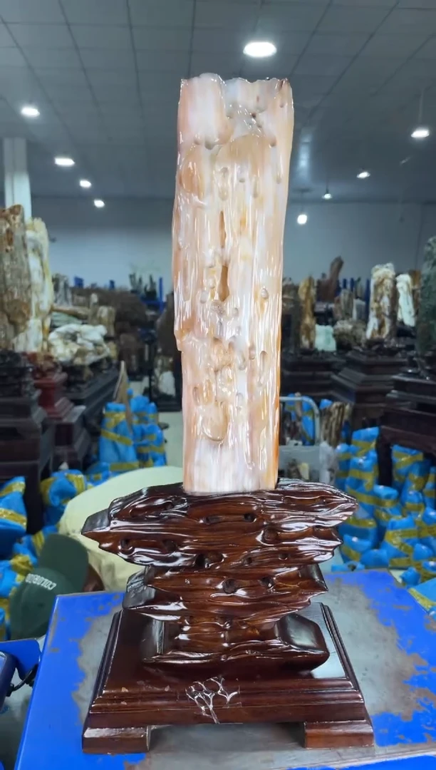 未镶嵌摆件硅化玉34