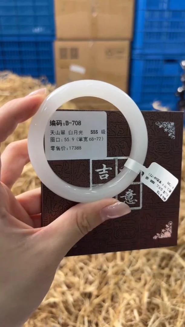 未镶嵌手镯石英质玉B-708