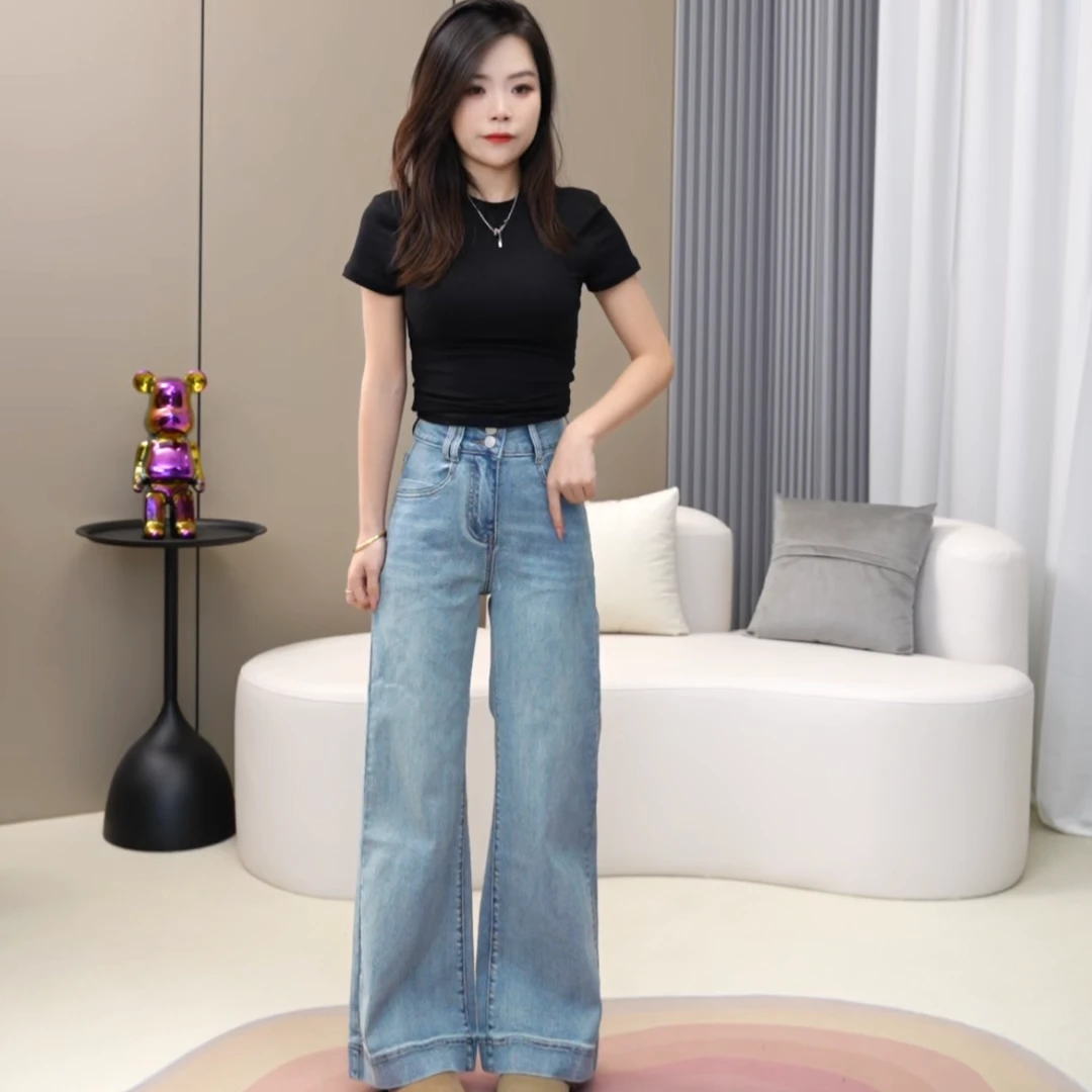 【小美专属】小个子女款小众牛仔裤流行新款女2025显瘦