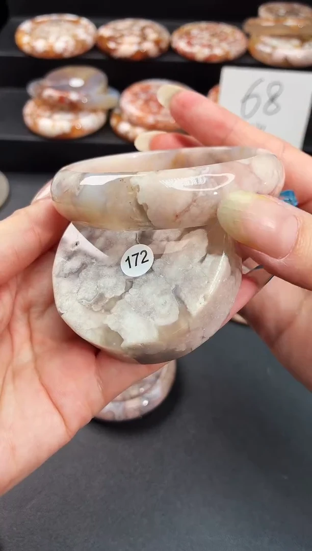 手镯玛瑙/玉髓未镶嵌石英质玉58圈57/58带(赠送镯心)