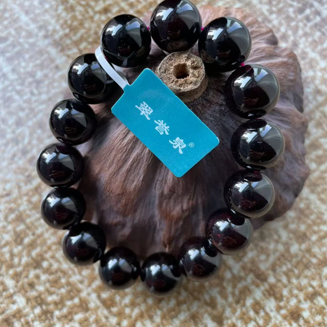 翠誉泉天然石榴石手串13mm微瑕  S1