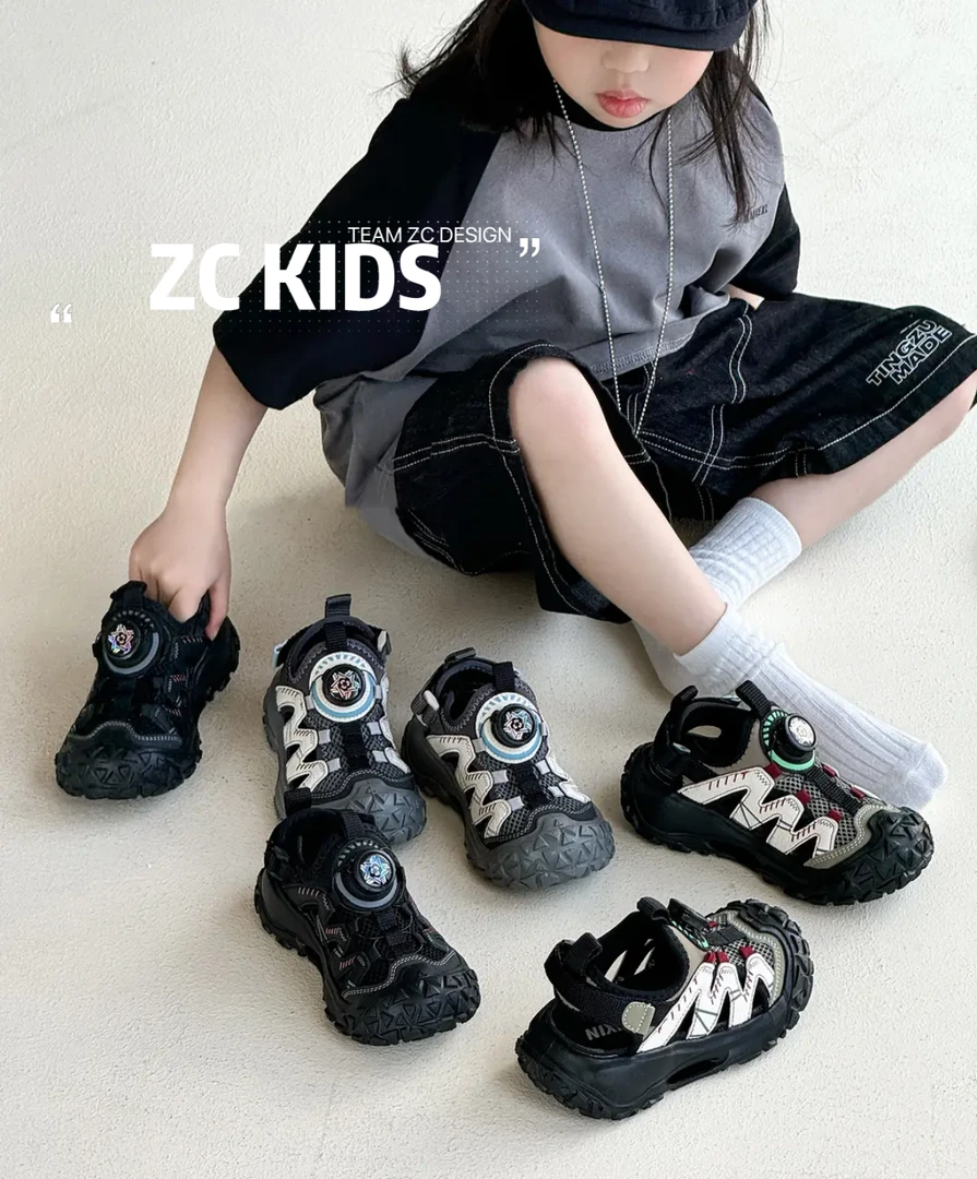 儿童老爹鞋2025春夏透气网鞋休闲软底防滑男女童儿童跑鞋运动9902