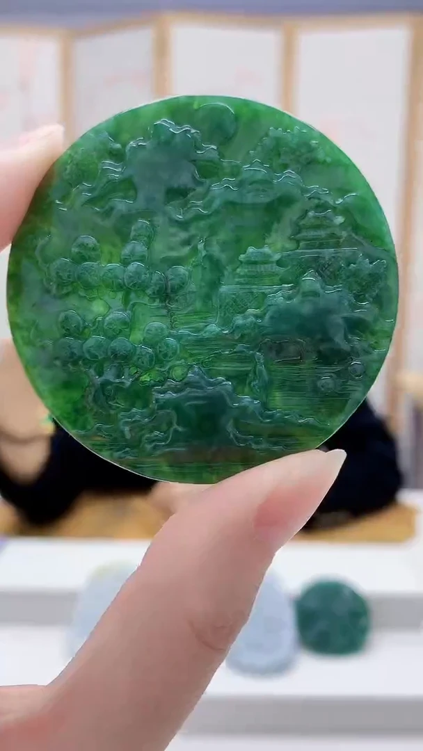 未镶嵌定制翡翠4829ry-毛货挂件19