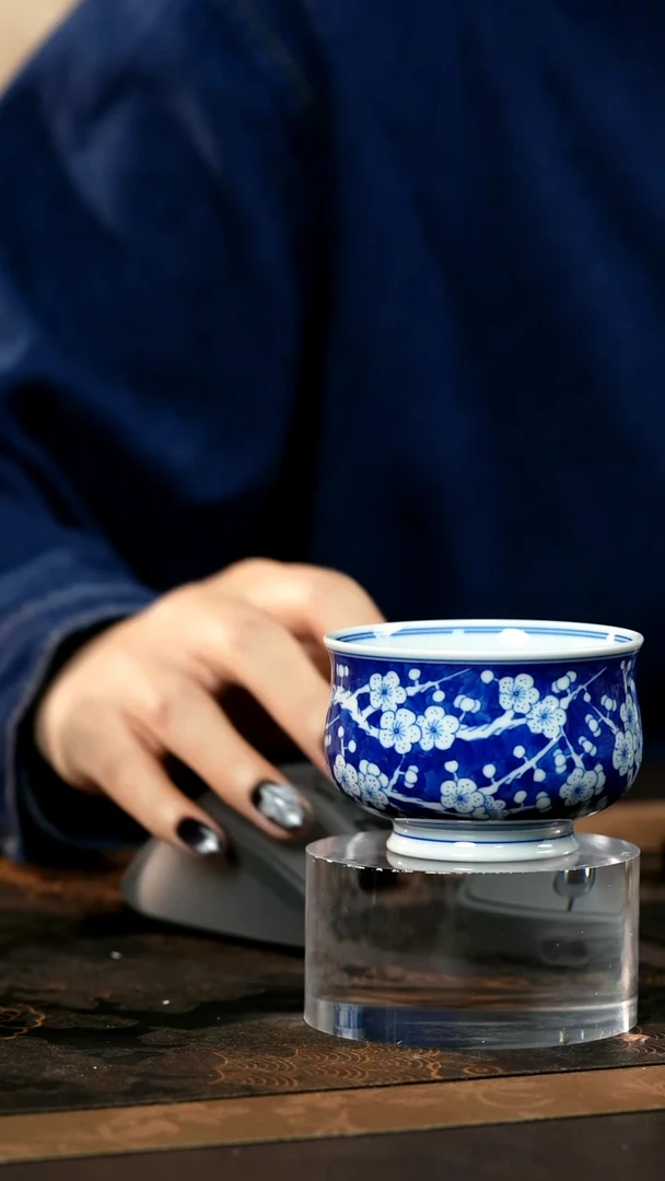 景德镇亦然堂柴窑冰梅杯