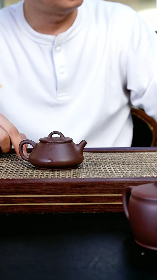 茶壶紫砂mb紫泥小石瓢