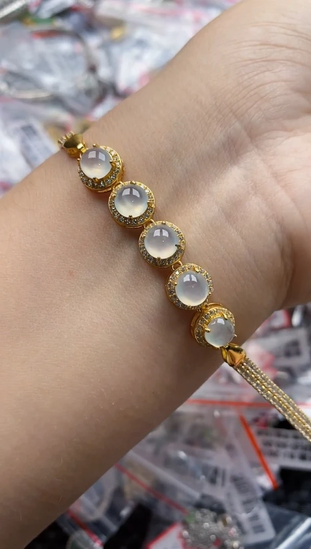 翡翠戒指银S925镶嵌4444---10