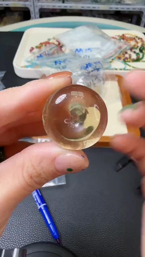 颈饰未镶嵌水晶高品金茶晶多样性发一AA20-