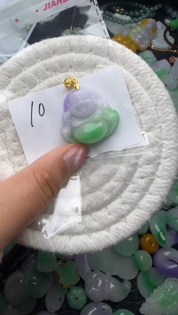 颈饰未镶嵌翡翠缅甸翡翠吊坠