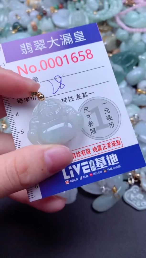 吊坠(不含链)未镶嵌翡翠1658