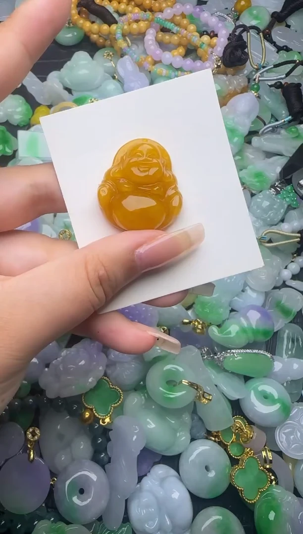 翡翠未镶嵌颈饰天然缅甸翡翠吊坠