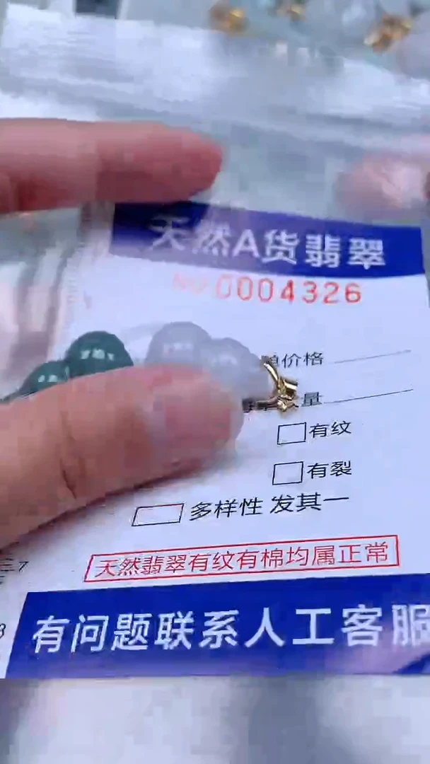 翡翠未镶嵌吊坠(不含链)1