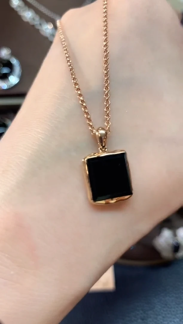 翡翠18K金镶嵌套链n23   618好物