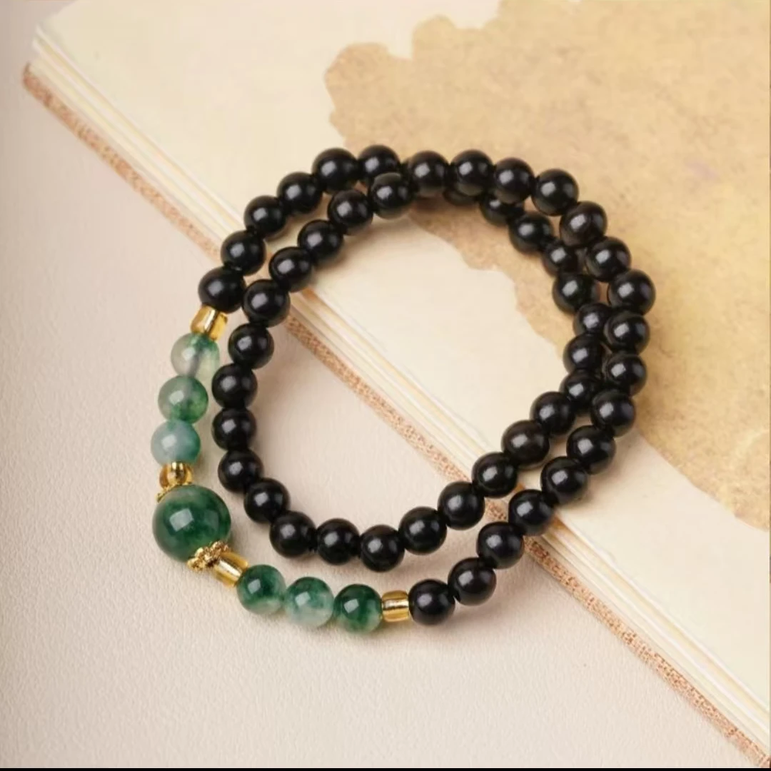 檀香紫檀珠串小叶紫檀冰草双圈0.6    017    （无礼盒）