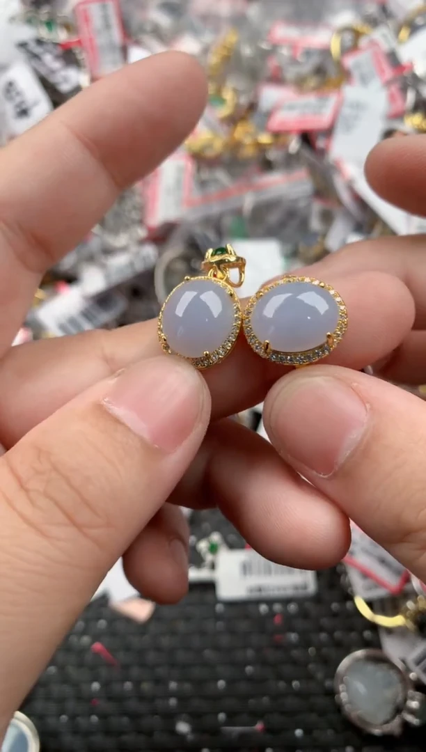 银S925镶嵌戒指翡翠333   7