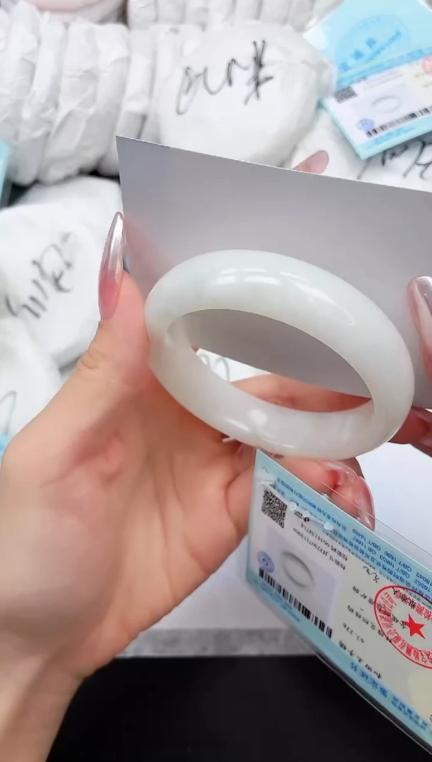 和田玉手镯未镶嵌4K159-57