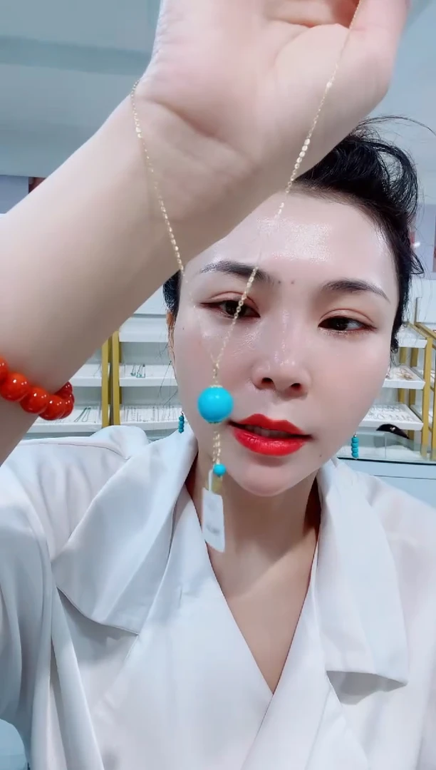 绿松石银S925镶嵌吊坠发货一件