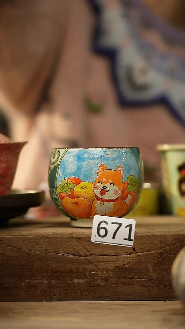 【闪购商品】瓷片新品！设计师手作款柴烧动物系列 迷糊