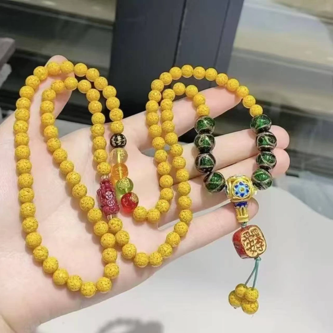 非金属玻璃项链 108颗项链