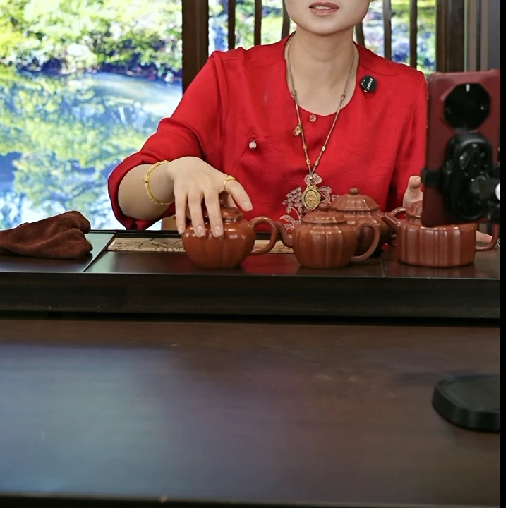 慕子-文化——筋纹器 紫砂壶1把