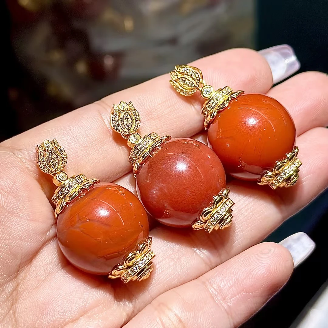 【DL】南红玛瑙单珠吊坠（多样性发其一）