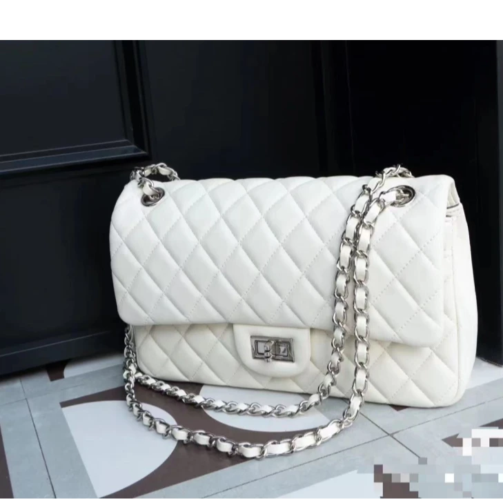 【Yì CHEN】SLBL-BW010-白色羊皮轻奢时尚女士新款单肩轻奢