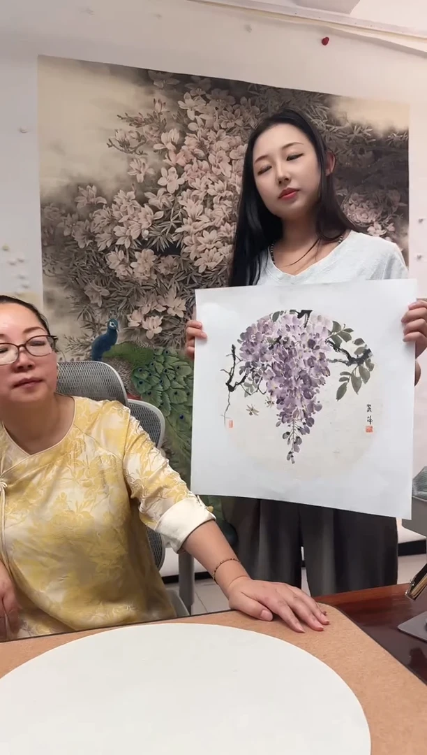 国画y天津人美-张丽萍写意1平尺作品