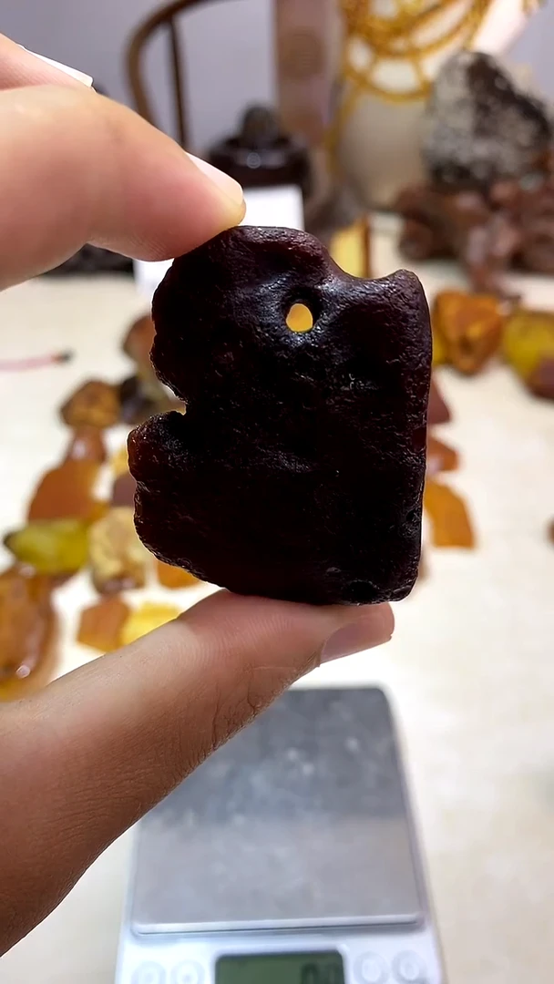 定制琥珀天然琥珀蜜蜡原石15.3g