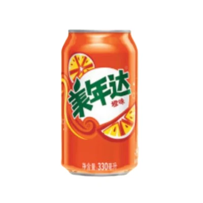 MIRINDA/美年达碳酸饮料橙味 330ml