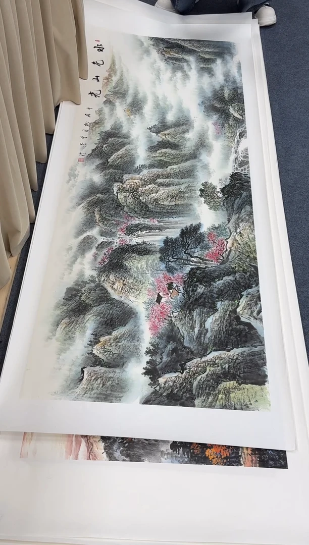 国画同类型随机水色