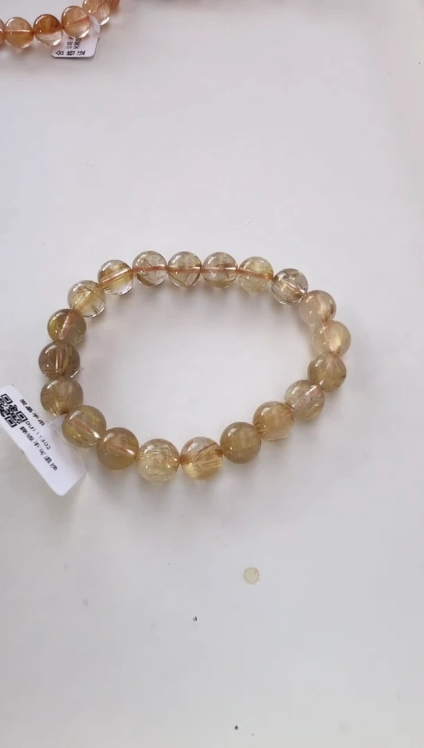 未镶嵌手串发晶发晶手串