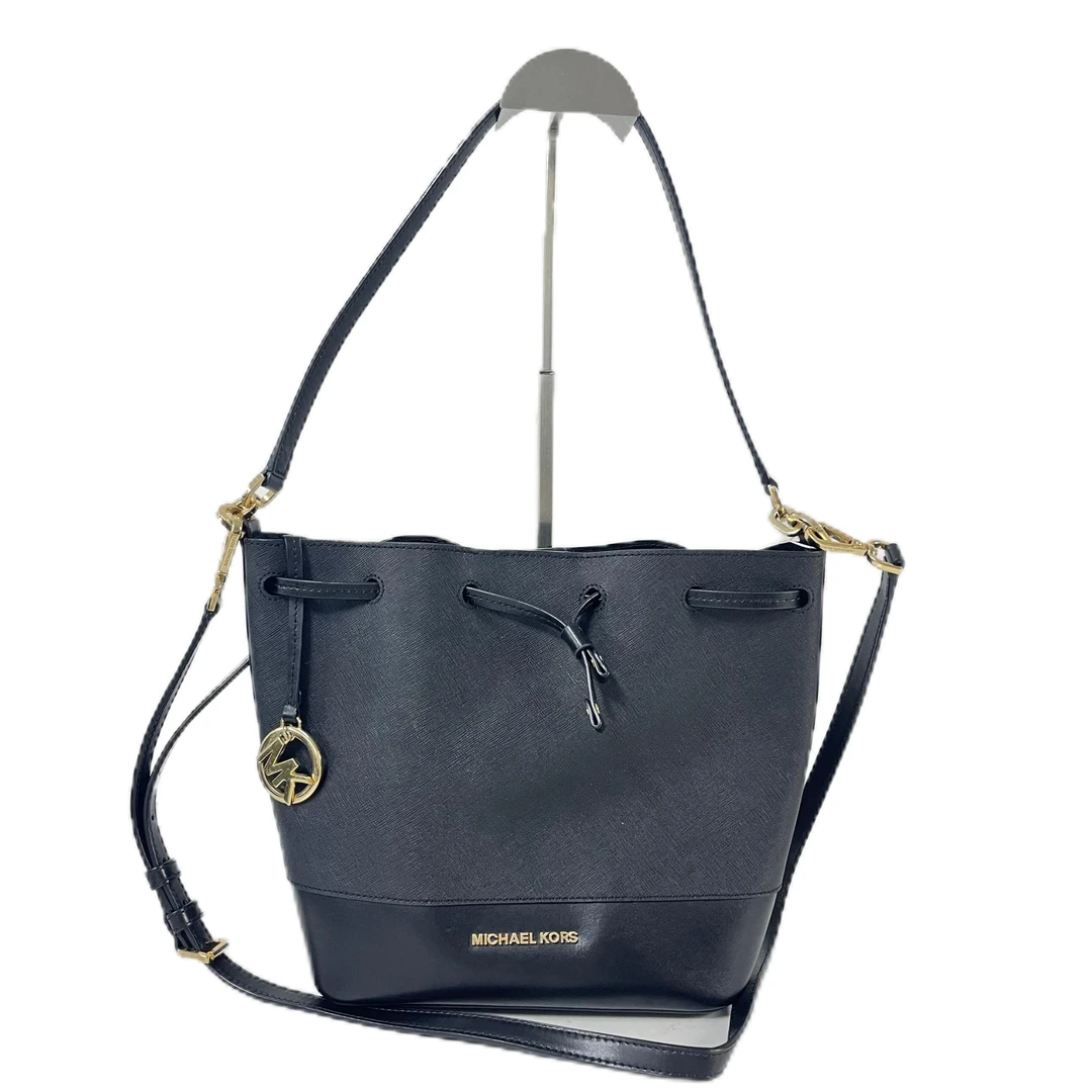 95新 MICHAEL KORS/迈克高仕 黑色水桶单肩手提斜挎包 SH-30288-A